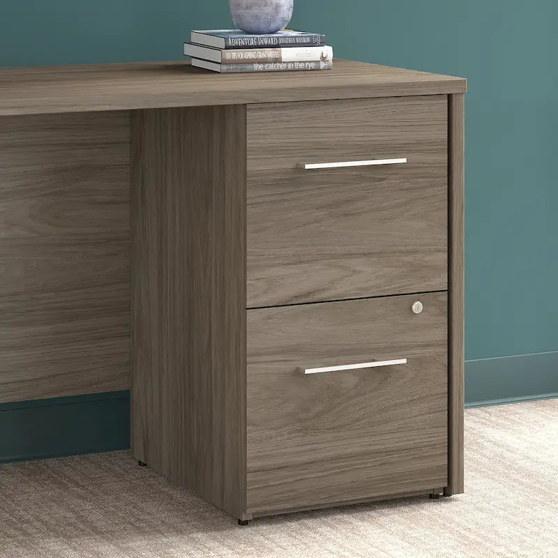 16-Inch 2-Drawer Under-Desk File Cabinet with Lock - Ships Fully Assembled