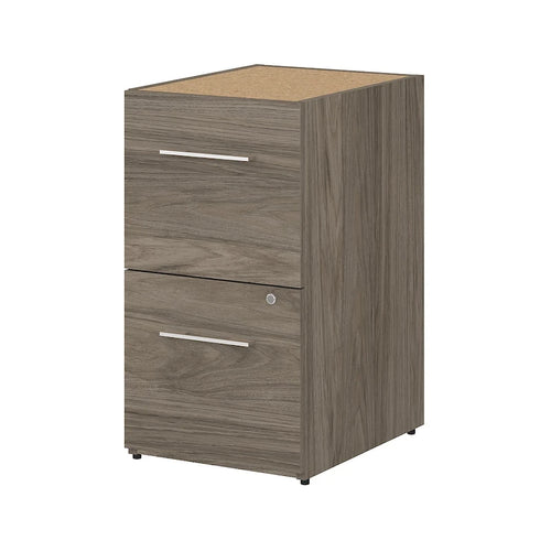 16-Inch 2-Drawer Under-Desk File Cabinet with Lock - Ships Fully Assembled
