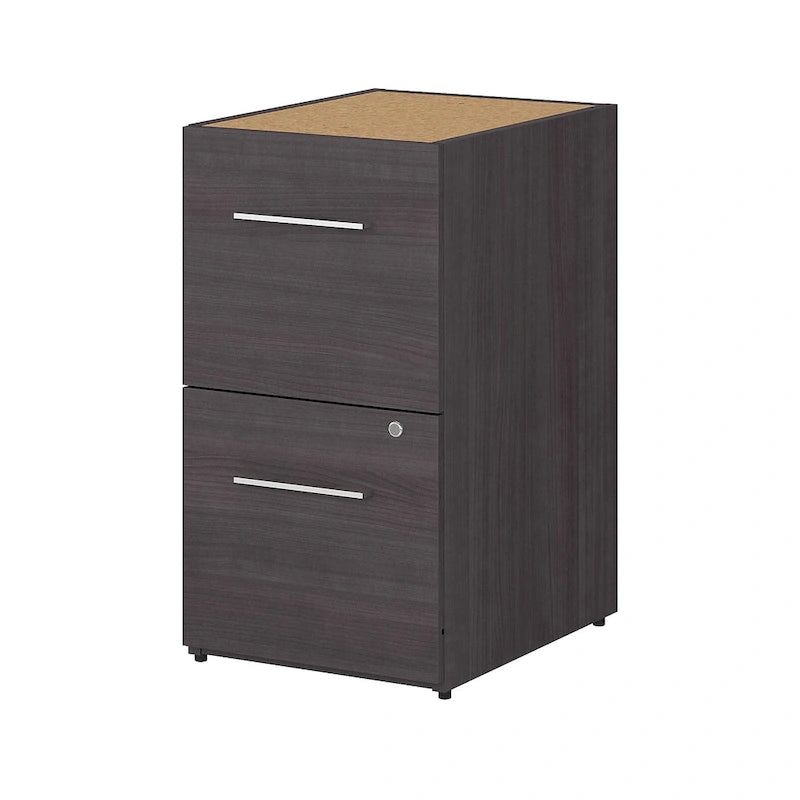 16-Inch 2-Drawer Under-Desk File Cabinet with Lock - Ships Fully Assembled