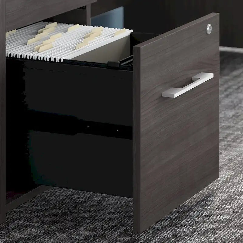 16-Inch 2-Drawer Under-Desk File Cabinet with Lock - Ships Fully Assembled