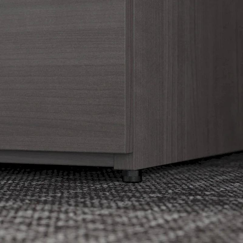 16-Inch 2-Drawer Under-Desk File Cabinet with Lock - Ships Fully Assembled