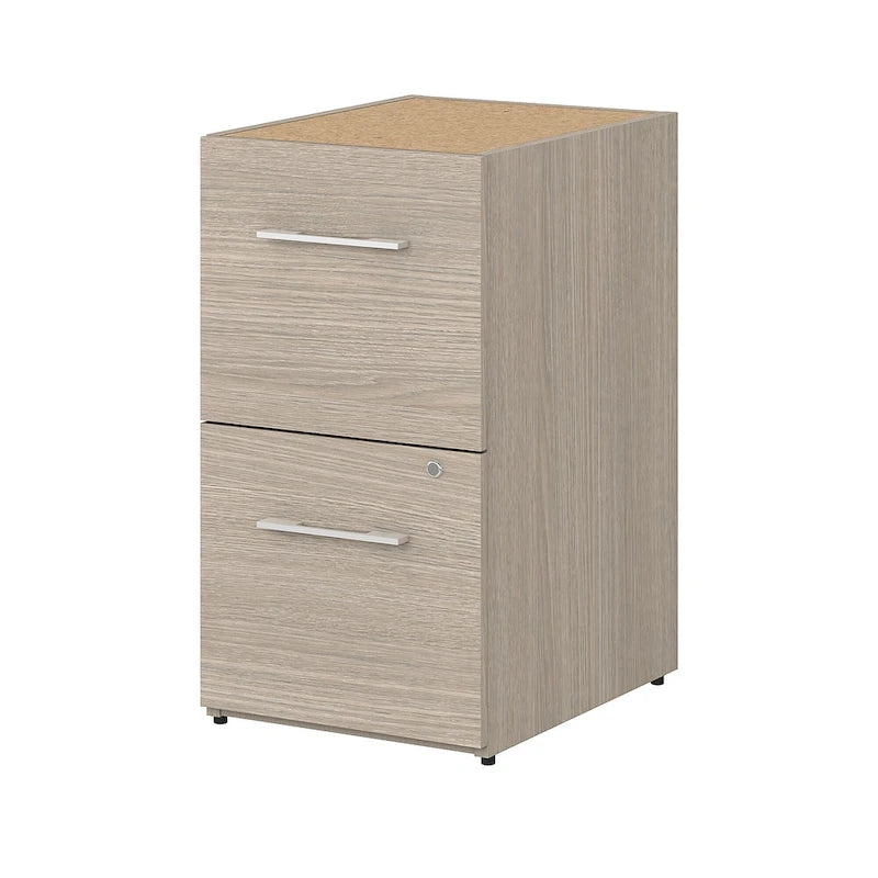 16-Inch 2-Drawer Under-Desk File Cabinet with Lock - Ships Fully Assembled