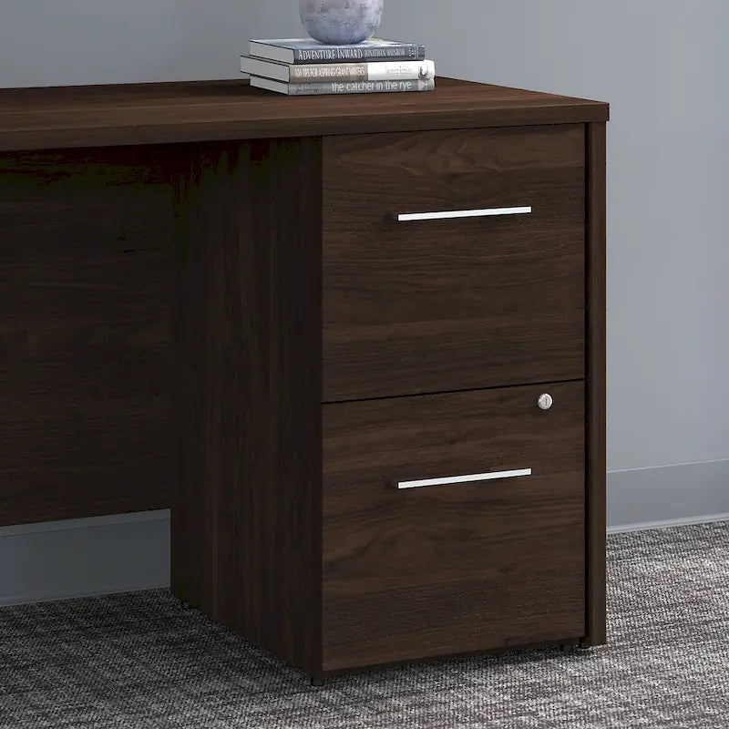 16-Inch 2-Drawer Under-Desk File Cabinet with Lock - Ships Fully Assembled