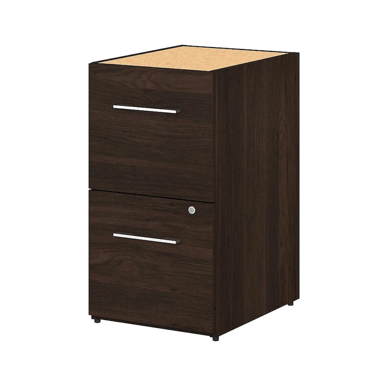 16-Inch 2-Drawer Under-Desk File Cabinet with Lock - Ships Fully Assembled