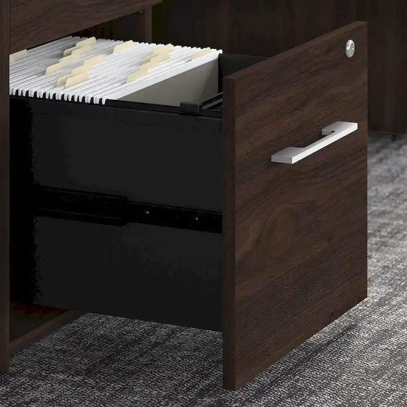 16-Inch 2-Drawer Under-Desk File Cabinet with Lock - Ships Fully Assembled