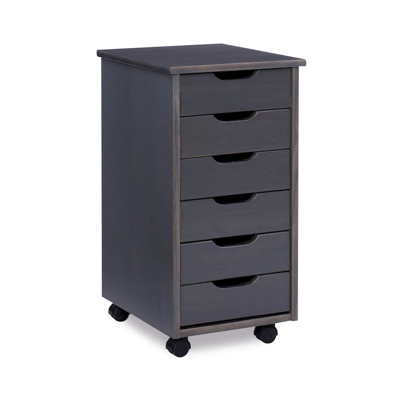 26 Gray Rolling Storage Cabinet with 6 Drawer