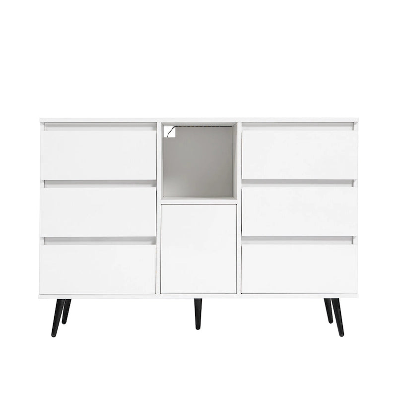 Dressoir Buffelkast met LED-lichtstrip voor woonkamer - 51B x 15,75D x 38,4H