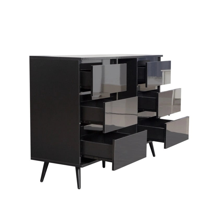 Dressoir Buffelkast met LED-lichtstrip voor woonkamer - 51B x 15,75D x 38,4H