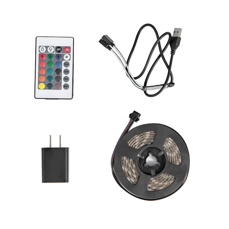 Dressoir Buffelkast met LED-lichtstrip voor woonkamer - 51B x 15,75D x 38,4H