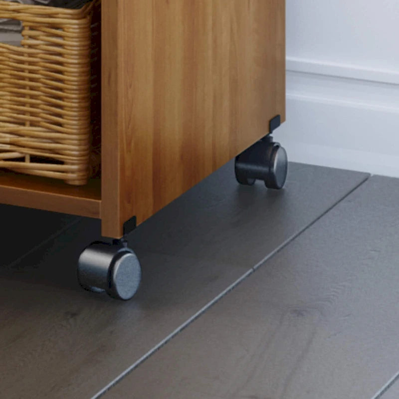 Verrijdbare Printerstandaard met Kast, Open Planken en Verstelbare Plank - 23.5B x 19.5D x 29.5H
