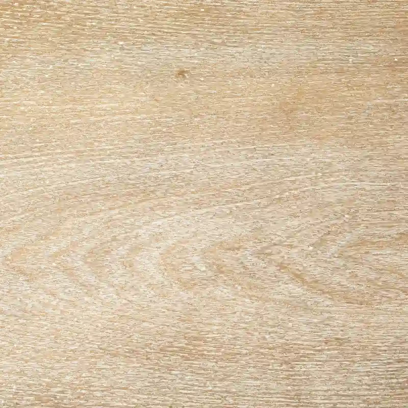 Accentkast van natuurlijk vurenhout met stoffen deuren en ijzeren poten