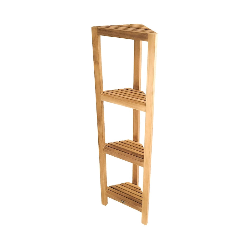 Teak Corner Shelf Fiji 50 (128cm) 4 tiers