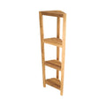 Teak Corner Shelf Fiji 50 (128cm) 4 tiers