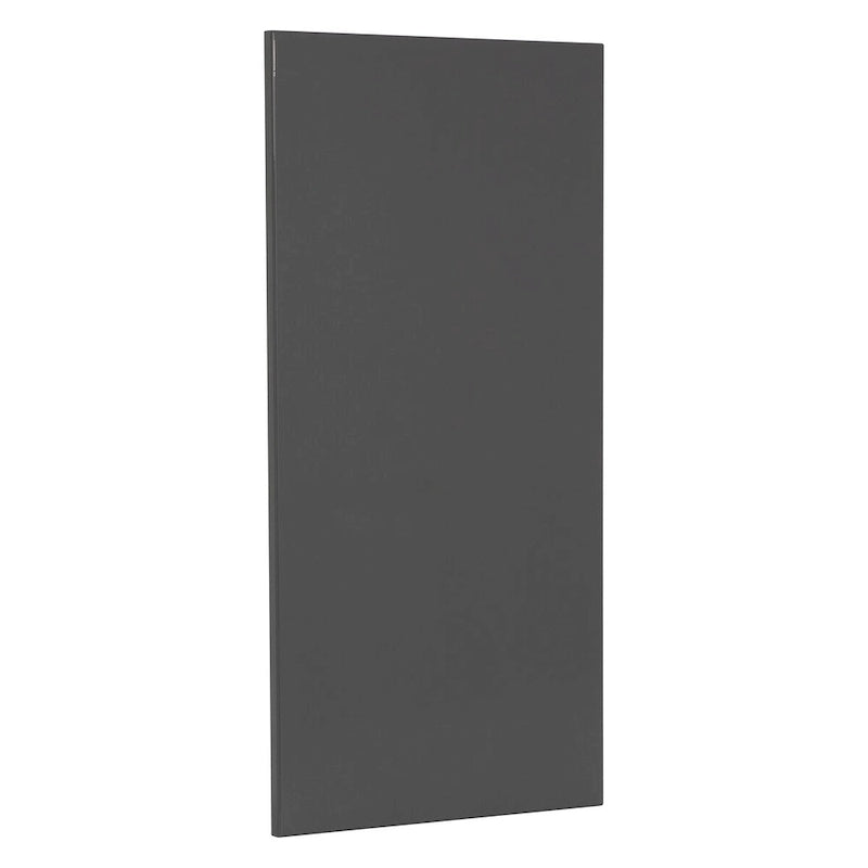 Keukenkast Zijpaneel met ABS Stootrand - 12B x 24H, Zwart