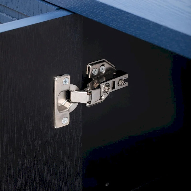 Dressoir in retrostijl met verstelbare planken en metalen poten - 100 kg draagvermogen