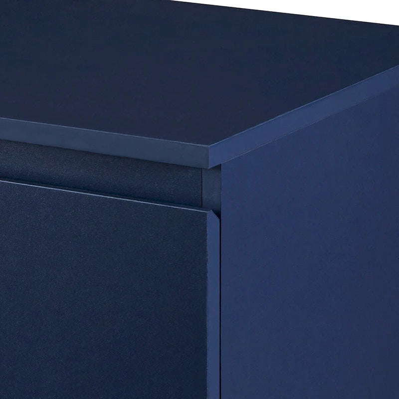 2-Deurs Minimalistische Dressoirkast met Gouden Poten - 100L x 40B x 73H