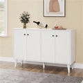 Dressoir met 4 deuren, open vak en kabelbeheer - 127,3 cm B x 38 cm D x 82,6 cm H