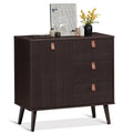 Mid-Century Dressoir met 3 Lades en Verstelbare Plank