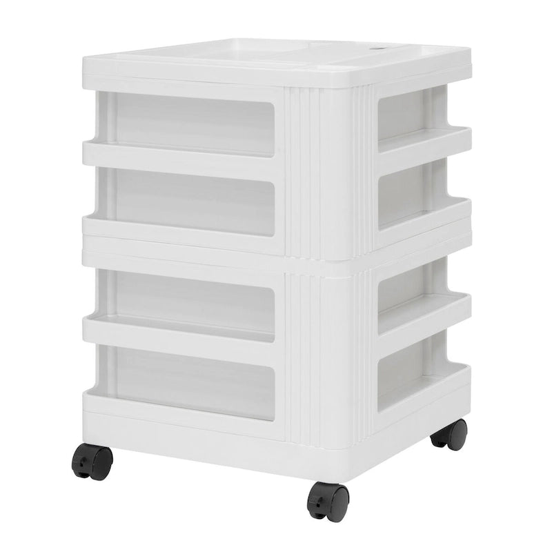 18x18x26 Mobile Rotating 4-Sided Art and Craft Storage Cart