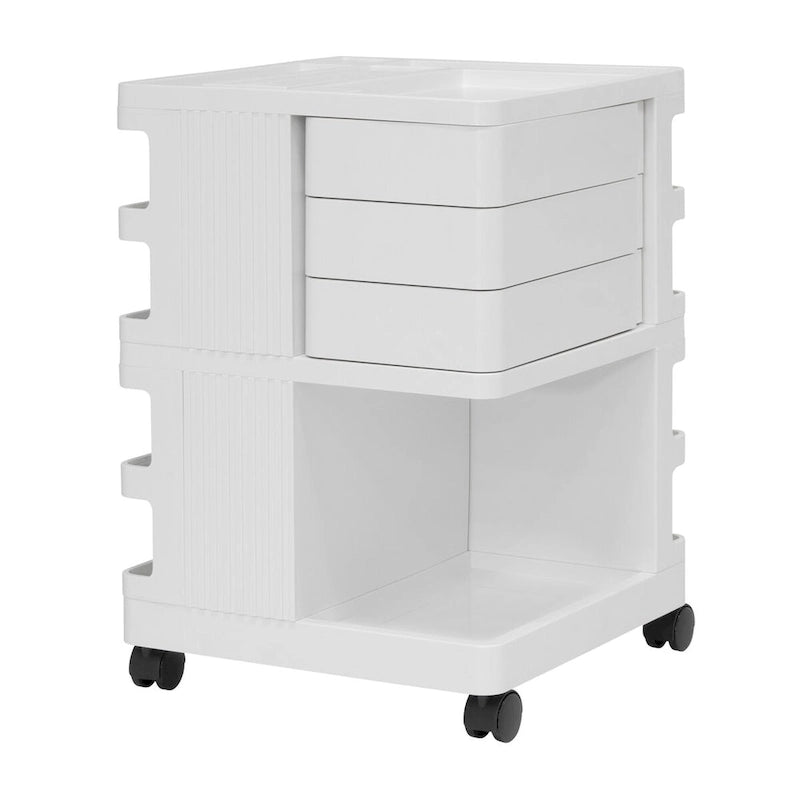 18x18x26 Mobile Rotating 4-Sided Art and Craft Storage Cart