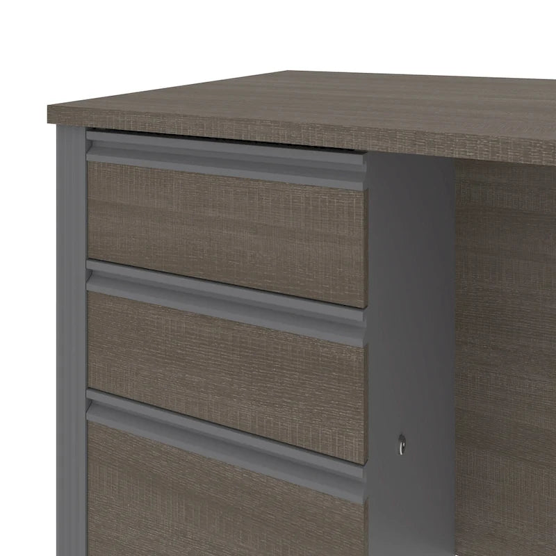 16-Inch Add-On Desk Pedestal with 2 Utility Drawers and 1 File Drawer