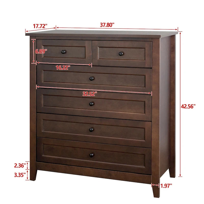 Massief Houten Gespoten Ladenkast - 96 cm B x 45 cm D x 108 cm H, 72.5 kg Capaciteit