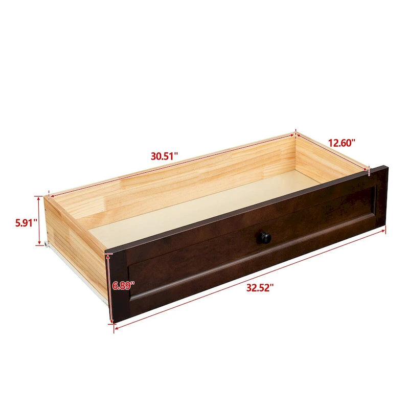 Massief Houten Gespoten Ladenkast - 96 cm B x 45 cm D x 108 cm H, 72.5 kg Capaciteit