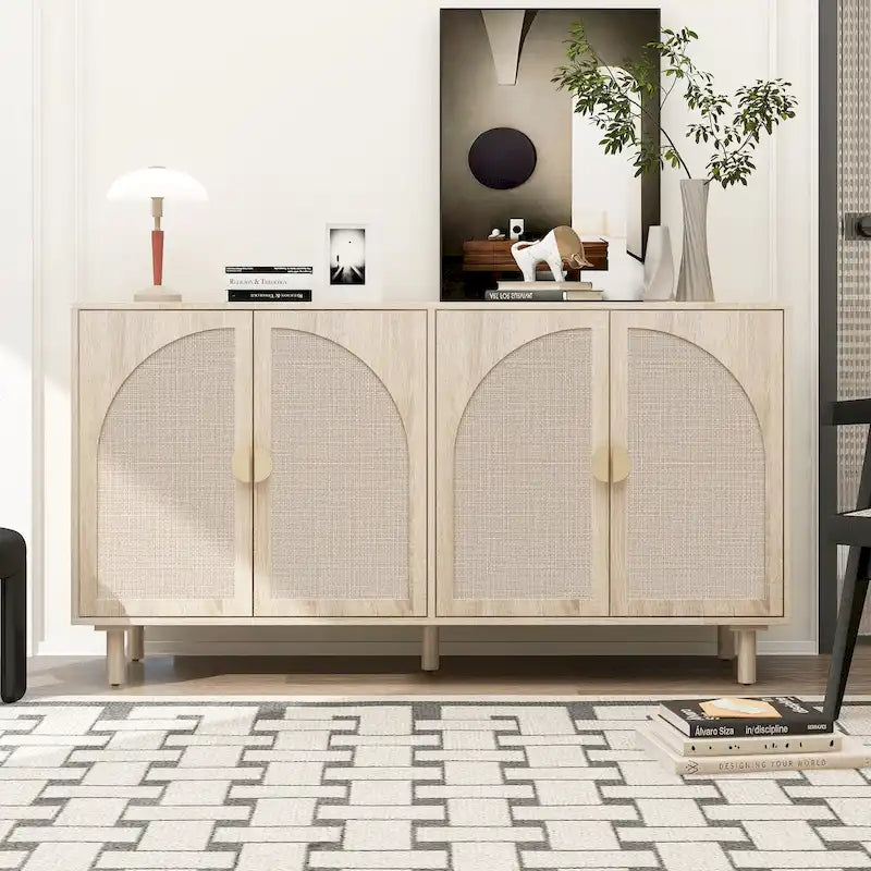 4 Door Cabinet,for Bedroom,Living Room,Study