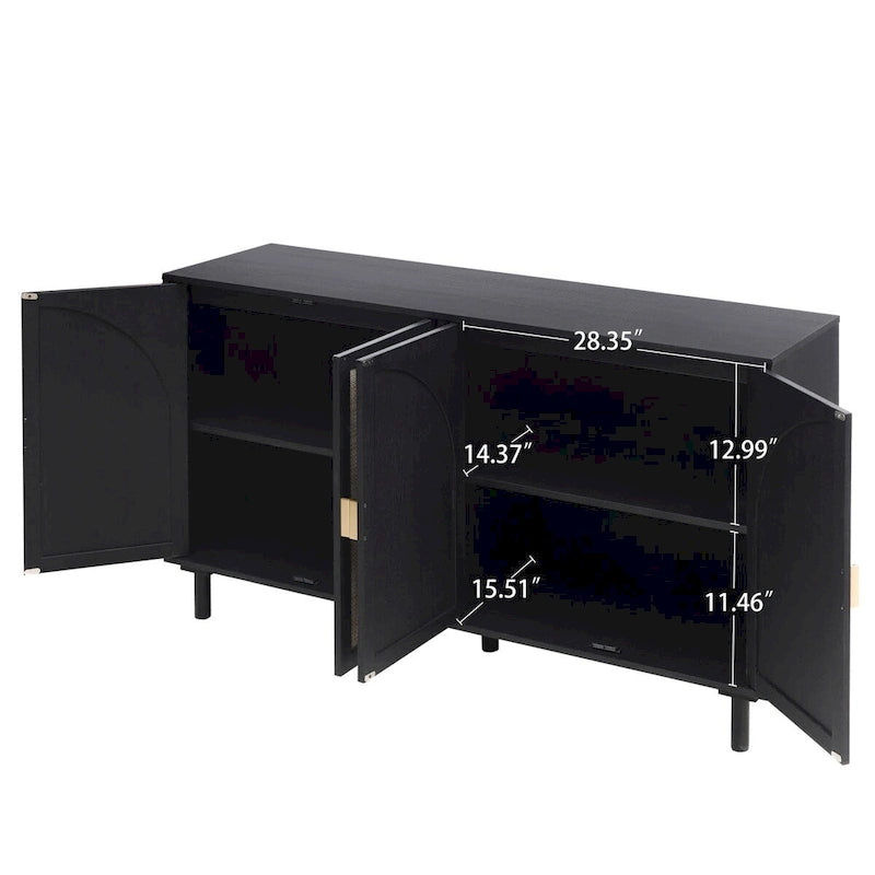 4 Door Cabinet,for Bedroom,Living Room,Study