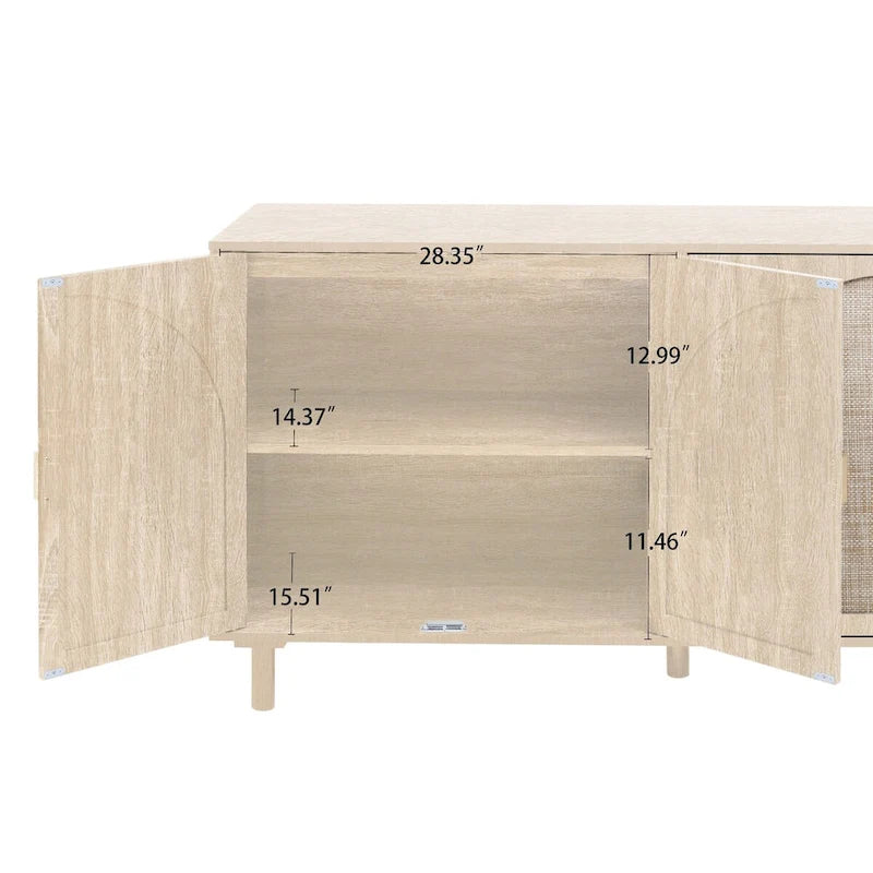 4 Door Cabinet,for Bedroom,Living Room,Study