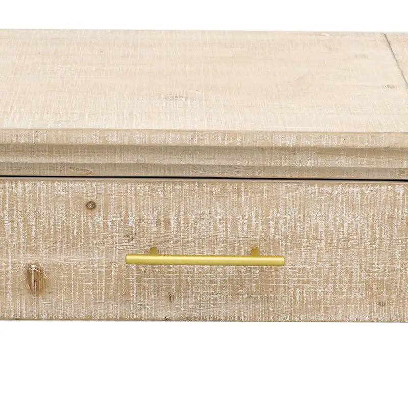Retro 3-delige meubelset - Dressoir, consoletafel en salontafel met gouden handgrepen