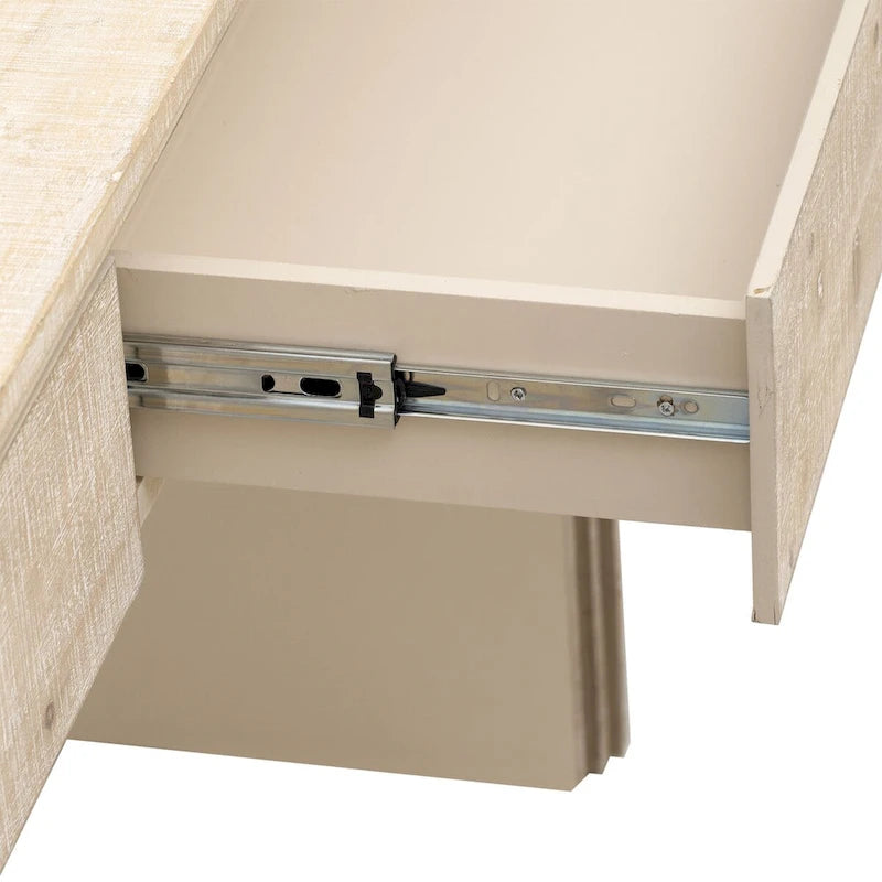 Retro 3-delige meubelset - Dressoir, consoletafel en salontafel met gouden handgrepen