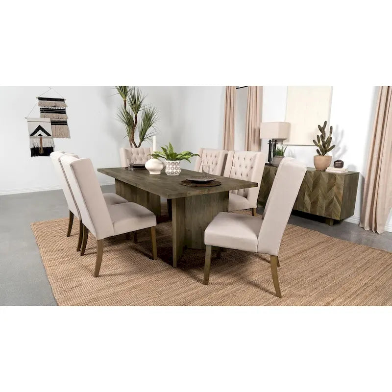 Mangohout Dressoir met 3 Deuren - 163B x 46D x 76H, Bruin