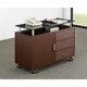 Montgomery Verrijdbare Opbergkast met Lade en Open Plank