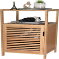 Bamboe Schoenenrek Opbergkast met Gaasdeuren - 14.4W x 13.2D x 33.8H