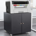 Mobiele Printer- en Kopieerkast met 2 Deuren en 4 Vergrendelbare Wielen